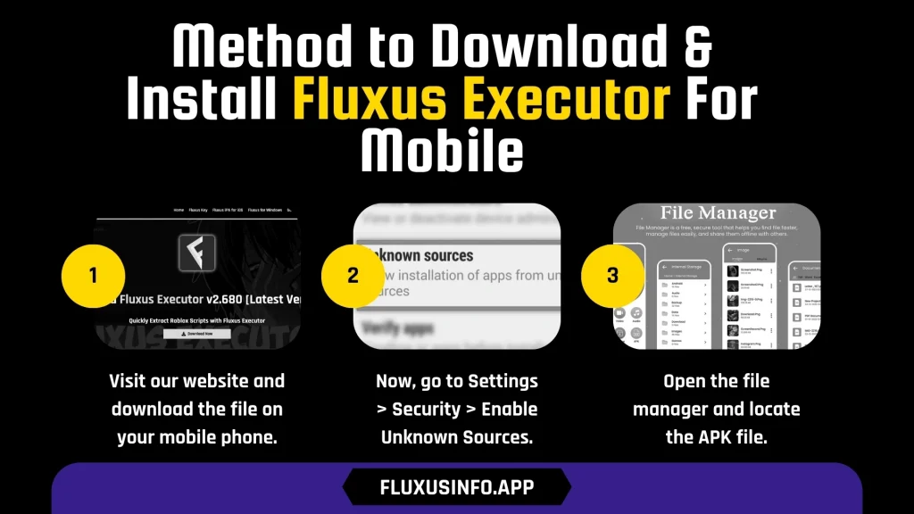 Method to Download Install Fluxus Executor For Mobile